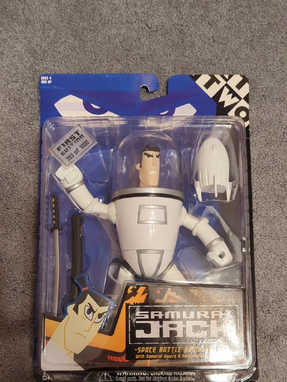 Samurai Jack Space Battle Action Figure - White Armor First Edition 393 Of 1000.